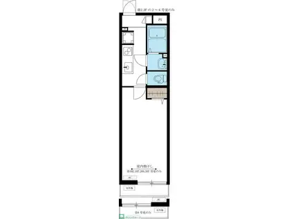 リブリ・西青木(1K/2階)の間取り写真