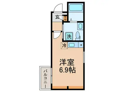 WINDWARD YAKO(ワンルーム/1階)の間取り写真