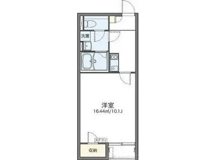 レオネクストドエルコンフォート(1K/1階)の間取り写真