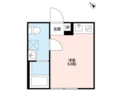 TEN-NOM HOUSE PREMIER(ワンルーム/2階)の間取り写真