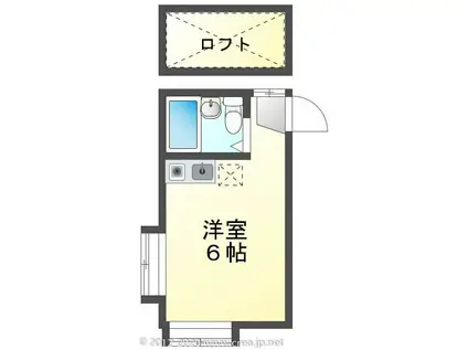 MALIN(ワンルーム/1階)の間取り写真