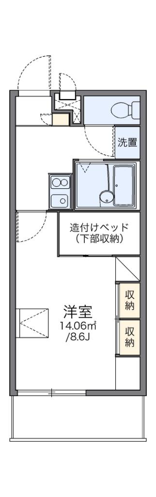 レオパレス幸甚(1K/3階)の間取り写真