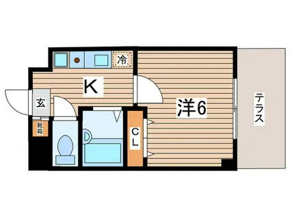 SPACE-Y(1K/1階)の間取り写真