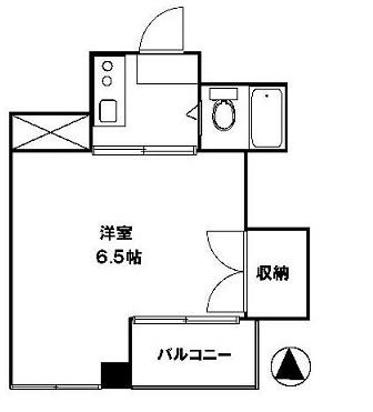 コーポ塩島(1K/4階)の間取り写真