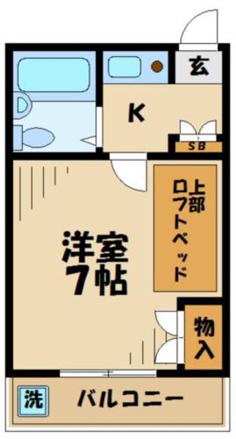 コートビレッジ桜ヶ丘パート2レジデンス(1K/2階)の間取り写真
