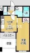 BELLEAUBE大久保(1DK/1階)の間取り写真