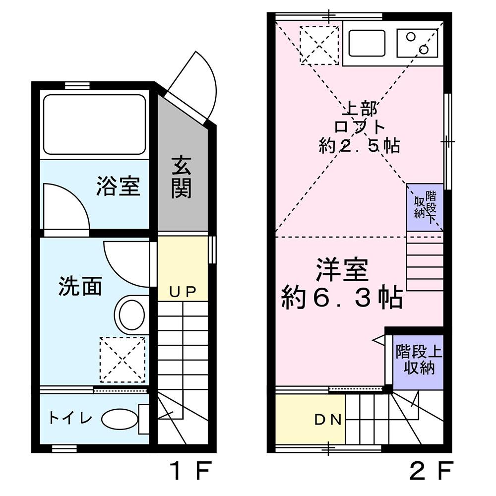 CASA COZY西条駅北(ワンルーム/1階)の間取り写真