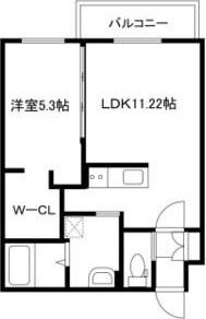 ARTE(1LDK/3階)の間取り写真