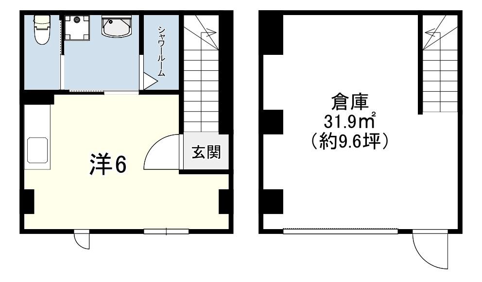 ラフマート今津(ワンルーム/1階)の間取り写真