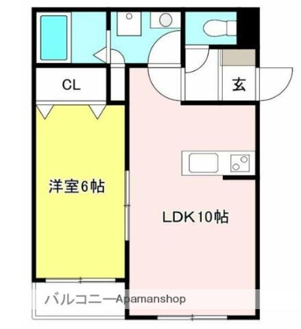GRANMIORE(2LDK/1階)の間取り写真