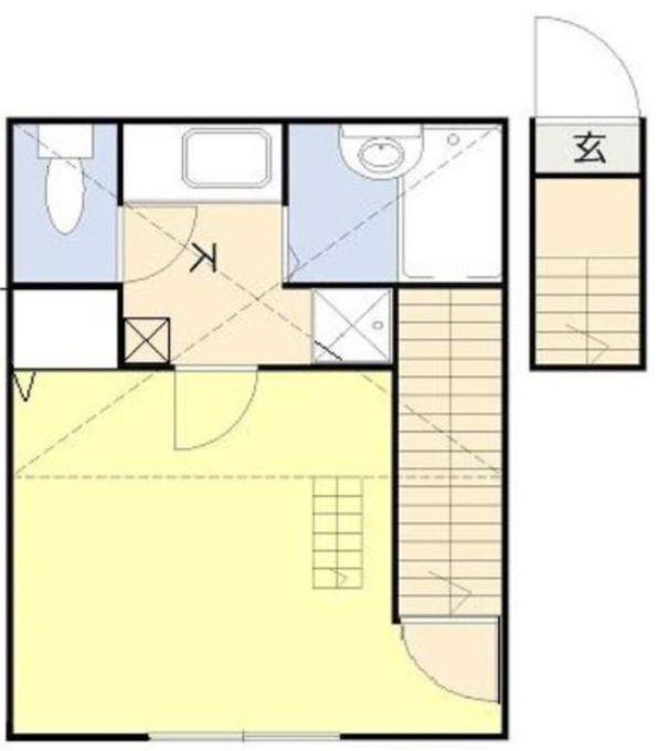 ステージ東高円寺(1K/2階)の間取り写真
