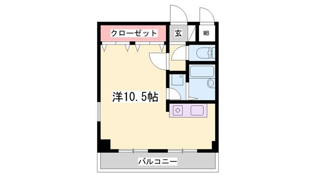 サカエマンション(ワンルーム/3階)の間取り写真