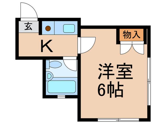 ラ.セーヌ21(1K/2階)の間取り写真