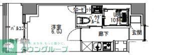 S-RESIDENCE川口LUCHIA(1K/10階)の間取り写真