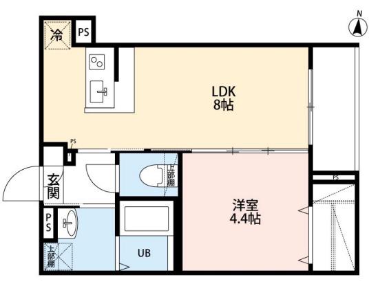 ROBOT HOME 小菅(1LDK/2階)の間取り写真