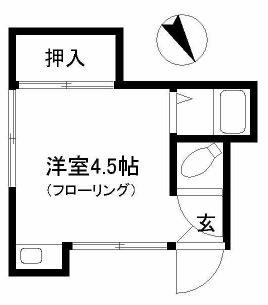 エルフ池袋(ワンルーム/1階)の間取り写真