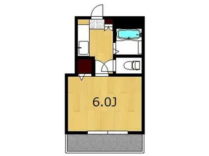 ウエストヴァリー綱島(1K/3階)の間取り写真