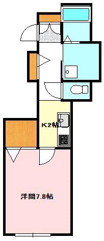 エトアール(1K/1階)の間取り写真