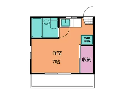 ハイツイイジマ(ワンルーム/1階)の間取り写真