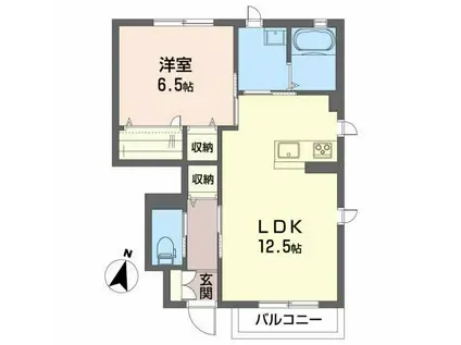 さくらフルールII(1LDK/1階)の間取り写真