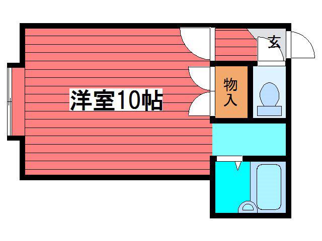 フロンティア57(ワンルーム/3階)の間取り写真
