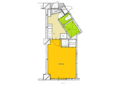 シャンロワールM(1K/5階)の間取り写真