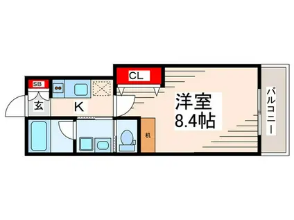 ジェイステージ西葛西(1K/3階)の間取り写真