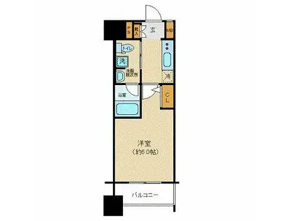 メインステージ平和島II(1K/10階)の間取り写真