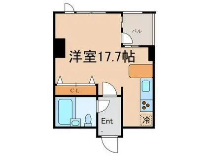 プライムスクエアシティ(ワンルーム/6階)の間取り写真