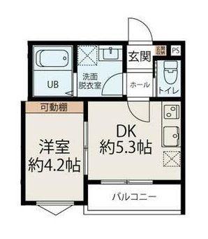 CONNECT PARK 東本町(ワンルーム/2階)の間取り写真