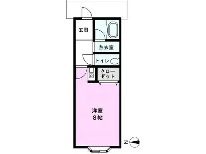 サンアネストマンション(ワンルーム/3階)の間取り写真