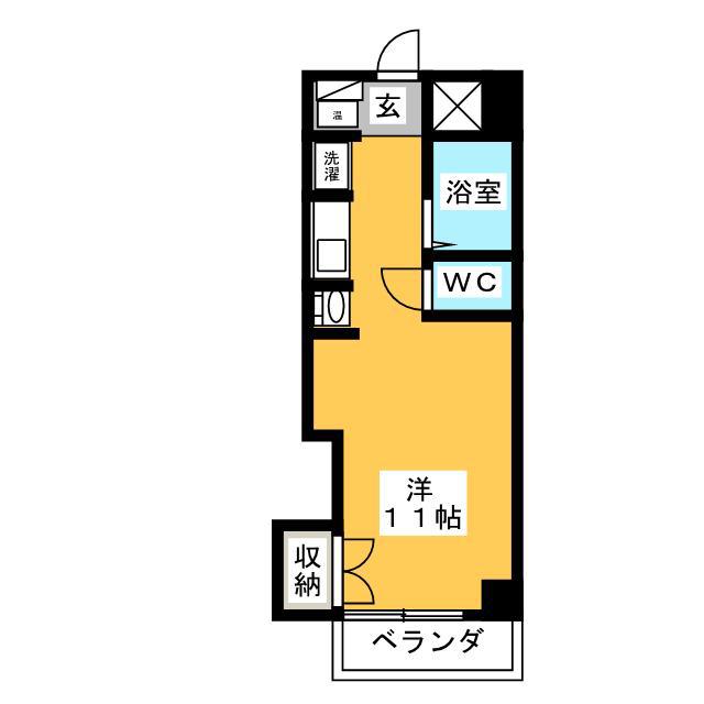 CASA本郷(ワンルーム/7階)の間取り写真