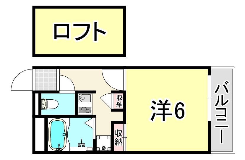 レオパレスZUCCA(1K/3階)の間取り写真