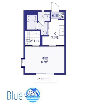 セントラルパインIII B(1K/2階)の間取り写真