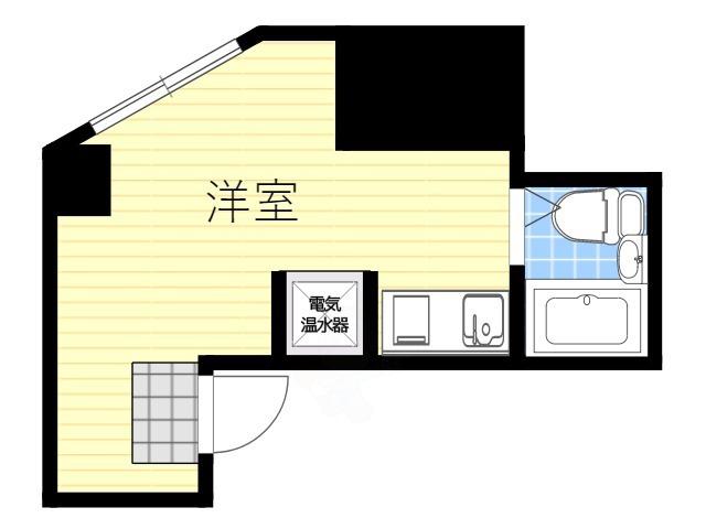 パインリーフ天下茶屋(ワンルーム/1階)の間取り写真