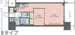 プレジオ新大阪EURO(1LDK/7階)の間取り写真