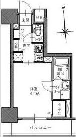S-RESIDENCE南堀江(1K/13階)の間取り写真
