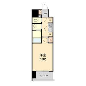 HF仙台本町レジデンス(1K/9階)の間取り写真
