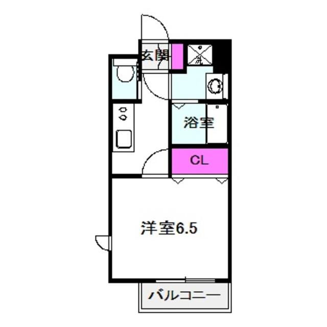 RITZ COURT(1K/5階)の間取り写真