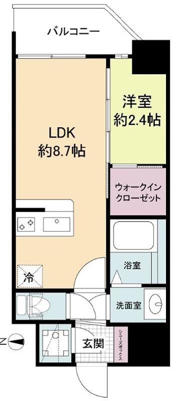 セレニテ新大阪グランデ ミリュー(1LDK/3階)の間取り写真