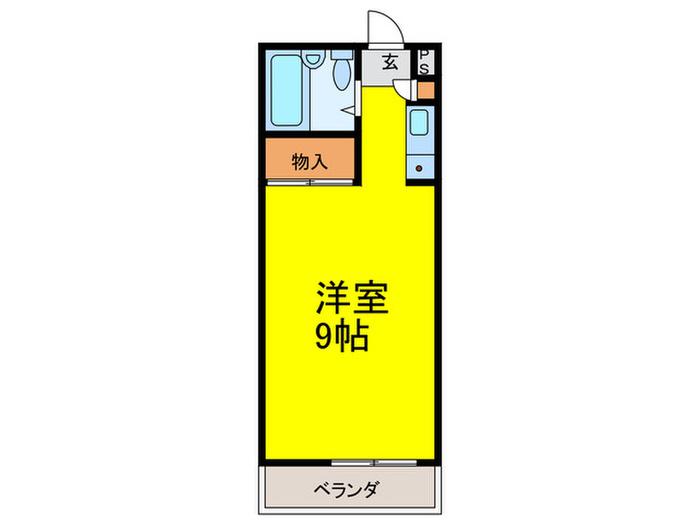 PEDDY MARRYI(ワンルーム/2階)の間取り写真