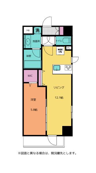 CONFIAR OMORI(1LDK/10階)の間取り写真