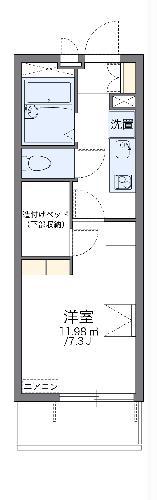 レオパレスチェリー(1K/1階)の間取り写真