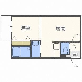 ル・ファール福住(1LDK/2階)の間取り写真