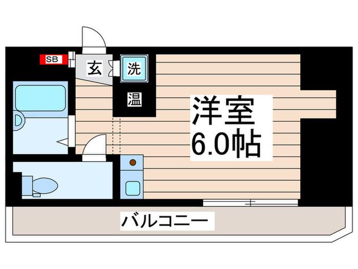 ジャネットビル(ワンルーム/4階)の間取り写真