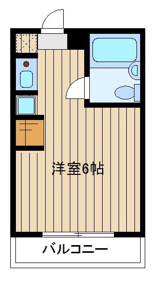 アジュール成増(ワンルーム/2階)の間取り写真