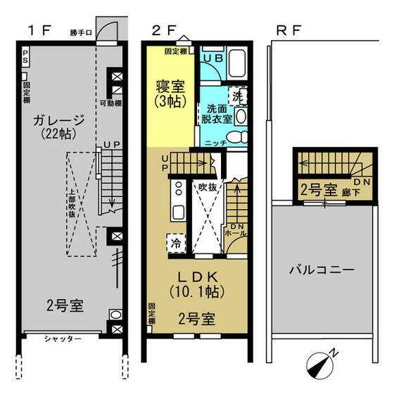 ルーラル二十六番館(1LDK/1階)の間取り写真