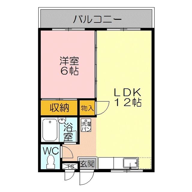 ラビットハウス YOU(1LDK/2階)の間取り写真