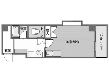 ヴィラ・エトワール(ワンルーム/2階)の間取り写真