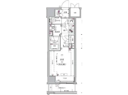ARTESSIMO SIRIUS(1K/6階)の間取り写真